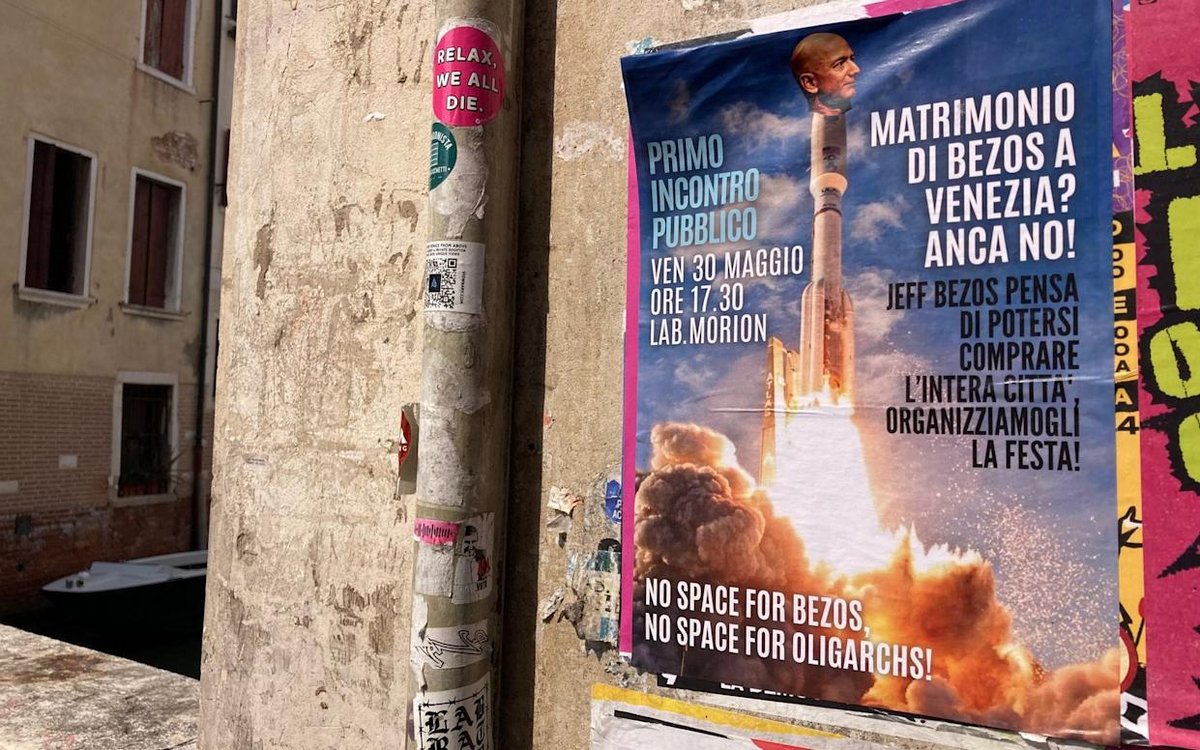 Venice’s Tax Uproar: Bezos Wedding Sparks Giant Banner Showdown ...